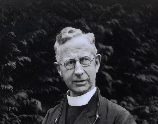 Detail of photography portrait of Fr. Francis Browne