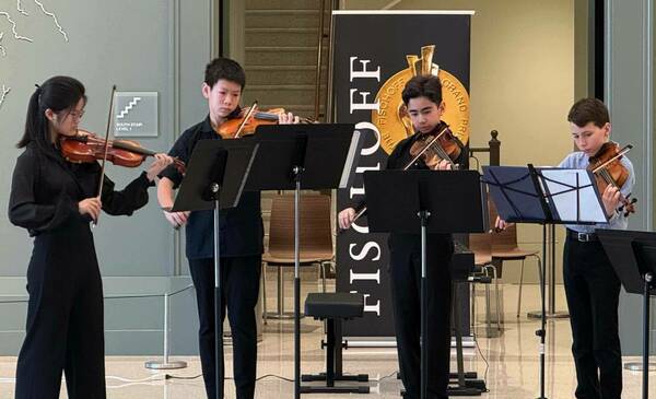 Kids on violins